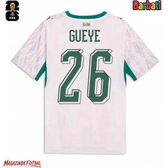 Senegal Pape Gueye #26 Tricou Fotbal Replică Mondial 2026 Barbati Acasa
